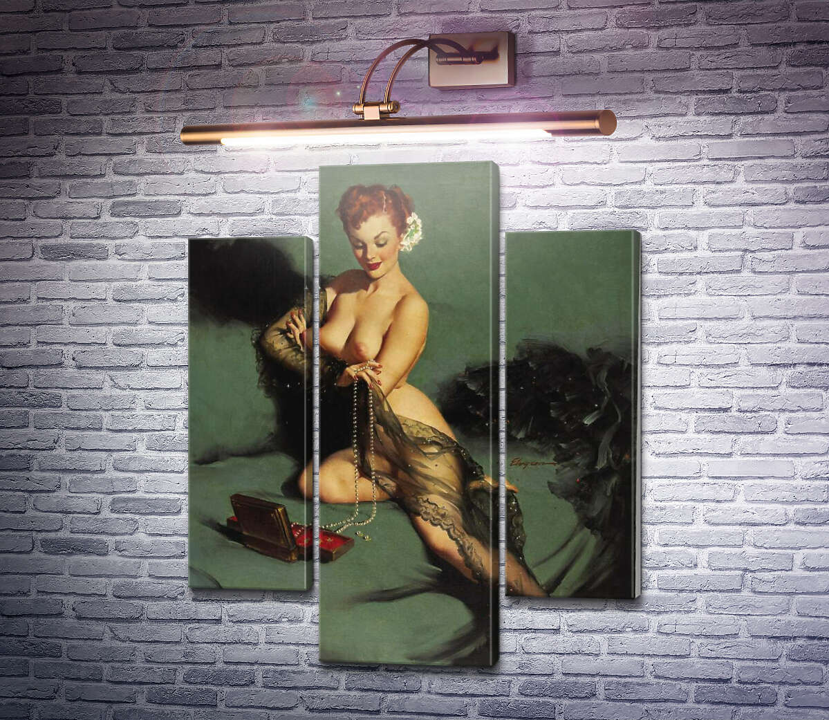 Модульная картина Прелесть (Модуль №10) Джил Элвгрен (Gil Elvgren)