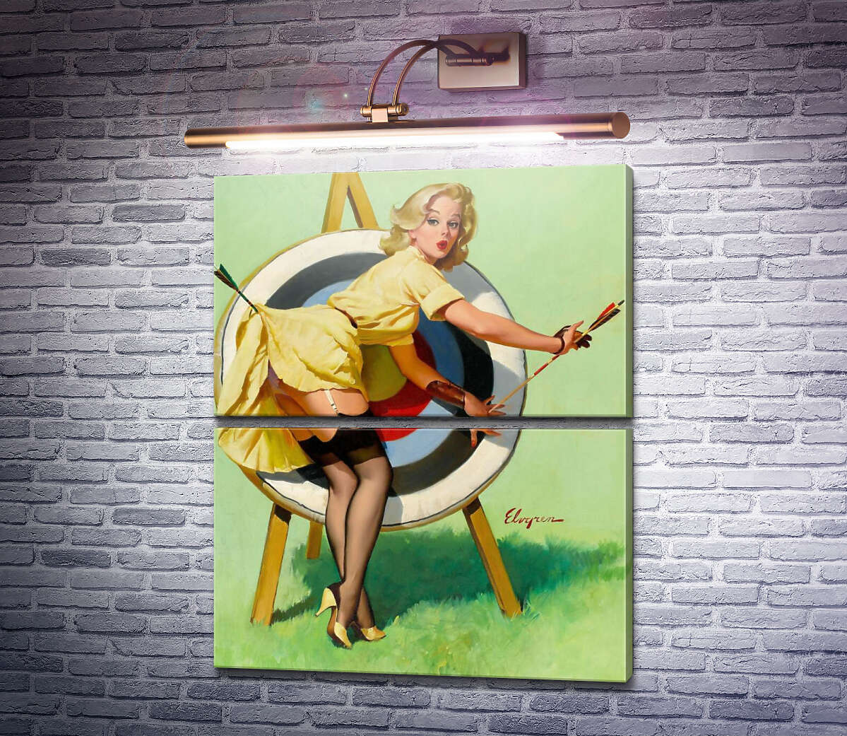 Модульная картина Меткий выстрел (Модуль №7) Джил Элвгрен (Gil Elvgren) Модульная картина Меткий выстрел (Модуль №7) Джил Элвгрен (Gil Elvgren)