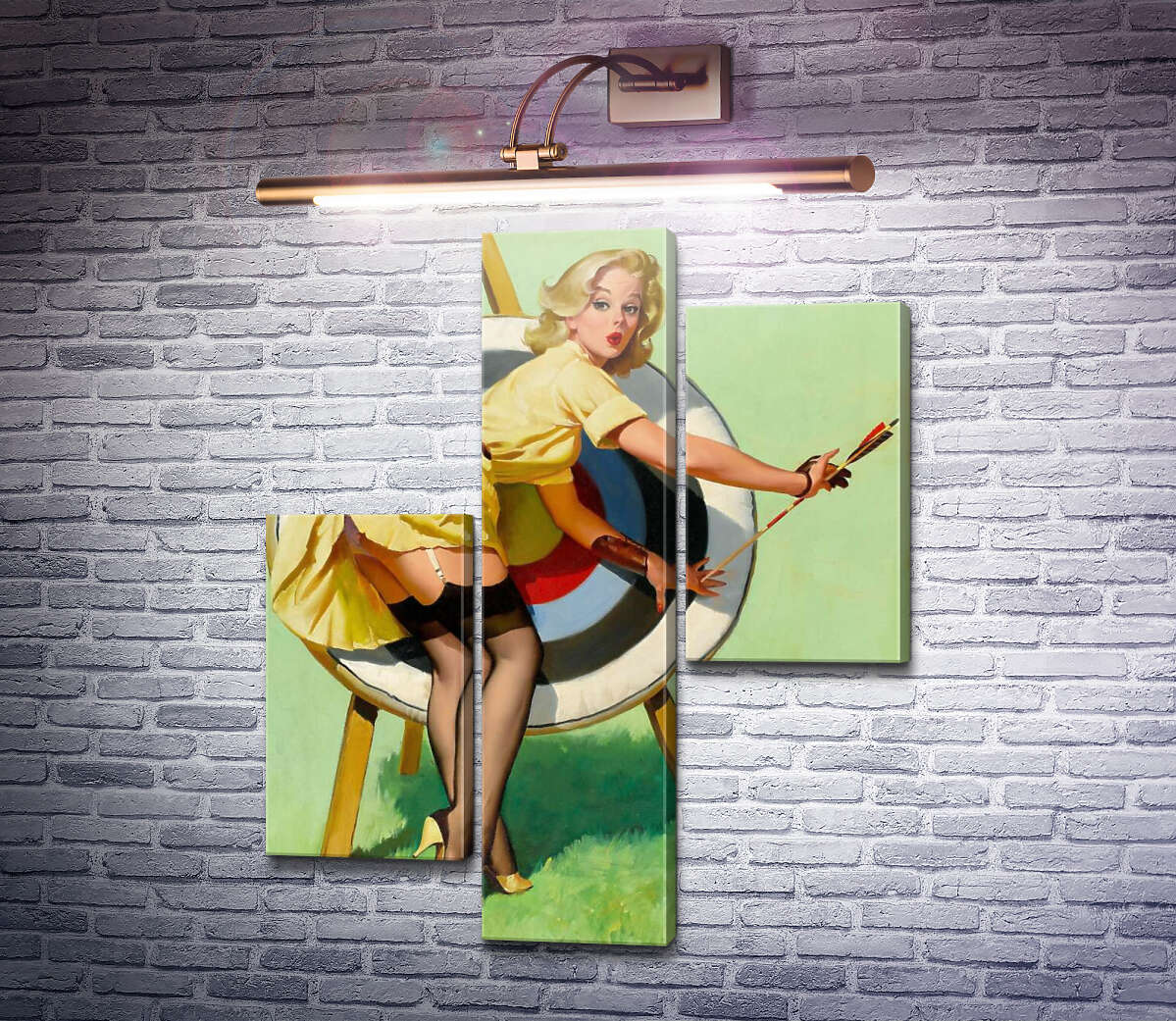 Модульная картина Меткий выстрел (Модуль №12) Джил Элвгрен (Gil Elvgren) Модульная картина Меткий выстрел (Модуль №12) Джил Элвгрен (Gil Elvgren)