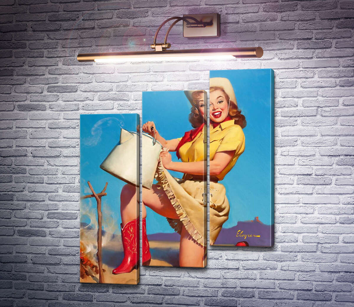 Модульна картина Вершина сервісу (Модуль №14) Джил Елвгрен (Gil Elvgren) Модульна картина Вершина сервісу (Модуль №14) Джил Елвгрен (Gil Elvgren)