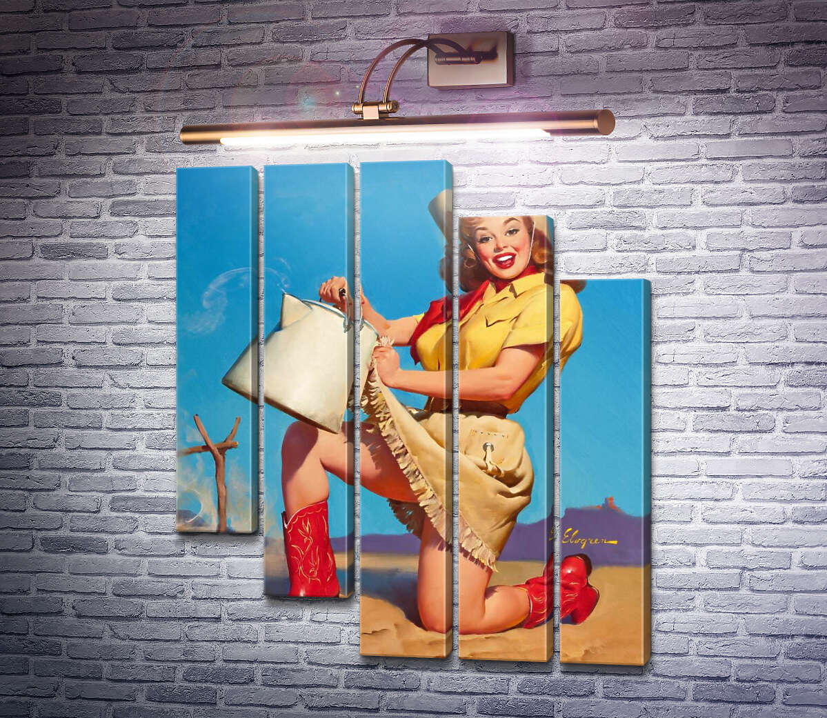 Модульна картина Вершина сервісу (Модуль №28) Джил Елвгрен (Gil Elvgren) Модульна картина Вершина сервісу (Модуль №28) Джил Елвгрен (Gil Elvgren)