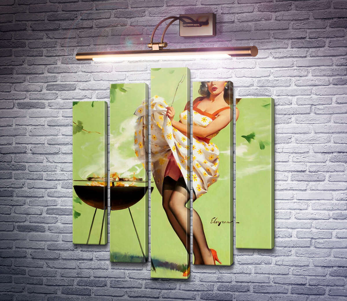 Модульна картина Димова завіса (Модуль №4) Джил Елвгрен (Gil Elvgren) Модульна картина Димова завіса (Модуль №4) Джил Елвгрен (Gil Elvgren)