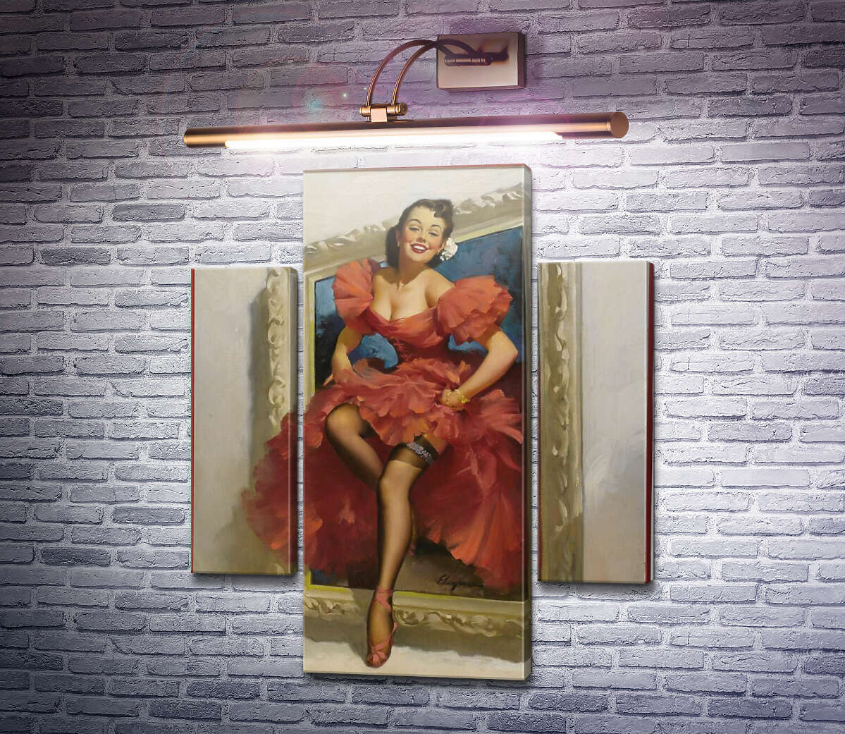 Модульна картина Поява з картини (Модуль №5) Джил Елвгрен (Gil Elvgren) Модульна картина Поява з картини (Модуль №5) Джил Елвгрен (Gil Elvgren)