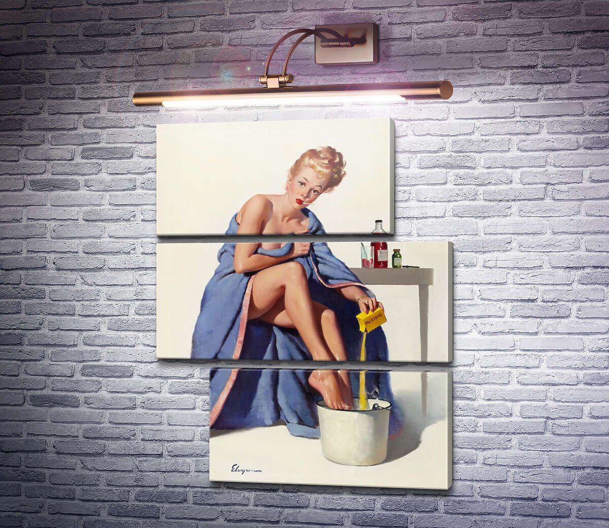 Модульна картина Застуда (Модуль №16) Джил Елвгрен (Gil Elvgren) Модульна картина Застуда (Модуль №16) Джил Елвгрен (Gil Elvgren)
