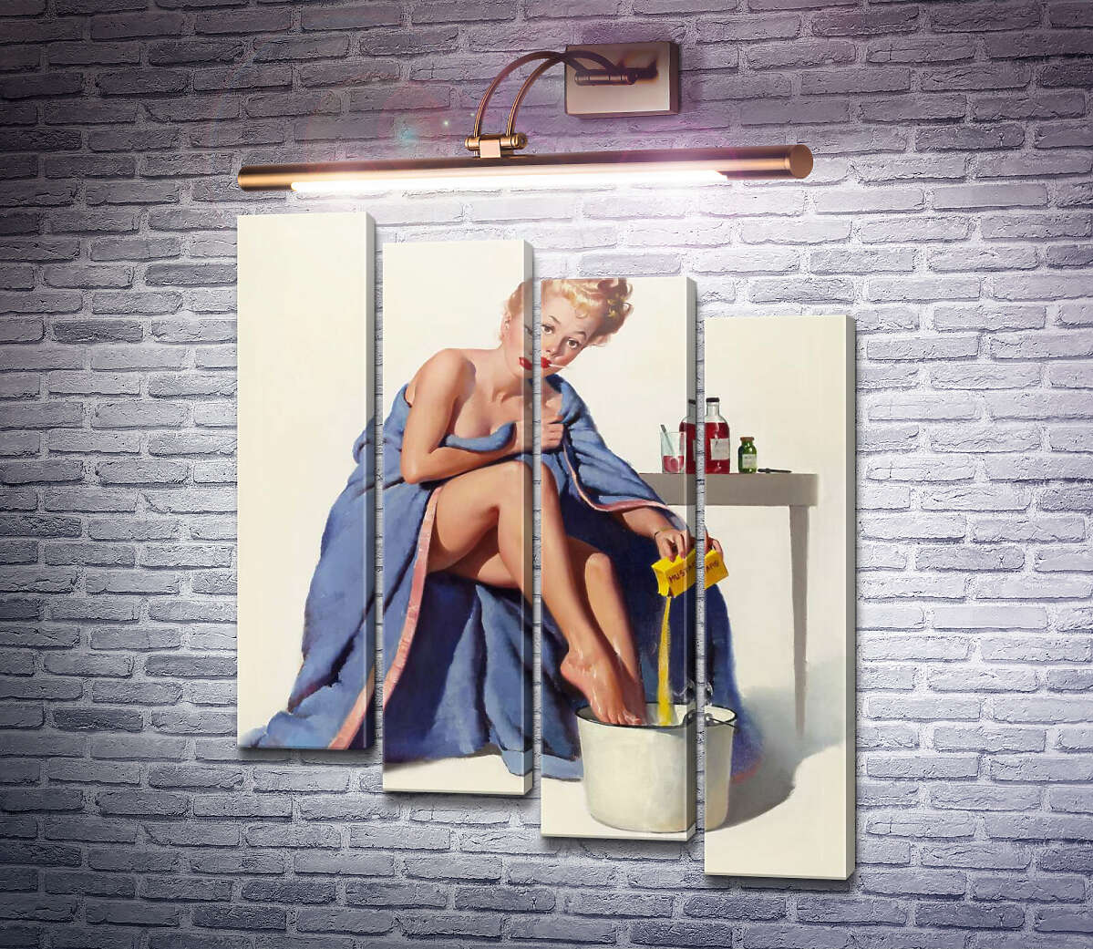 Модульна картина Застуда (Модуль №19) Джил Елвгрен (Gil Elvgren)