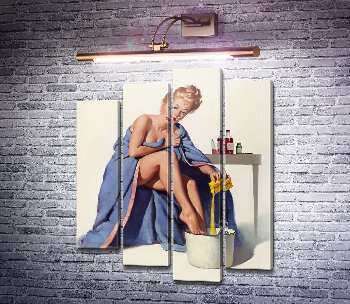 Модульная картина Простуда (Модуль №3) Джил Элвгрен (Gil Elvgren) Модульная картина Простуда (Модуль №3) Джил Элвгрен (Gil Elvgren)