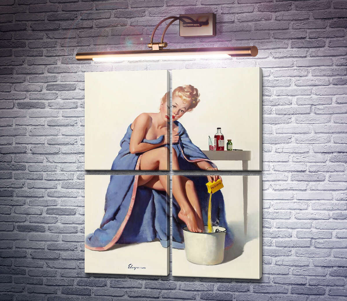 Модульна картина Застуда (Модуль №25) Джил Елвгрен (Gil Elvgren) Модульна картина Застуда (Модуль №25) Джил Елвгрен (Gil Elvgren)