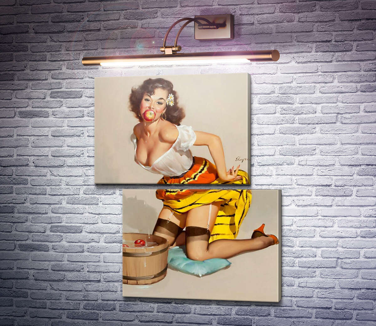 Модульна картина Переможниця (Модуль №8) Джил Елвгрен (Gil Elvgren) Модульна картина Переможниця (Модуль №8) Джил Елвгрен (Gil Elvgren)