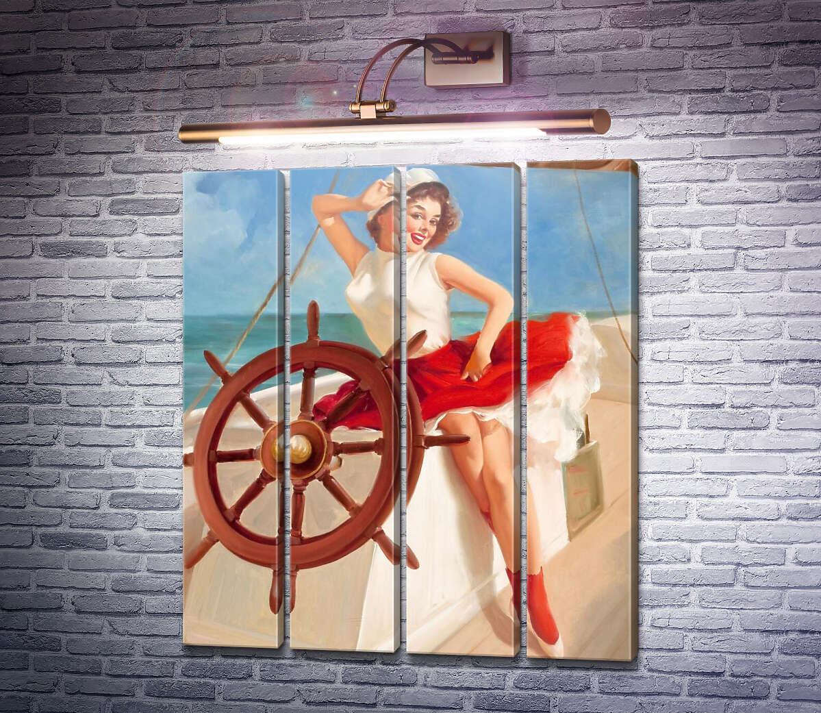 Модульная картина Морячка (Модуль №24) Джил Элвгрен (Gil Elvgren)