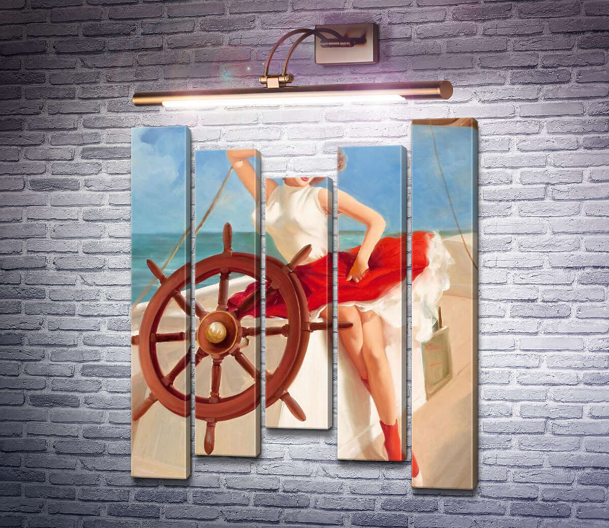 Модульна картина Морячка (Модуль №27) Джил Елвгрен (Gil Elvgren)