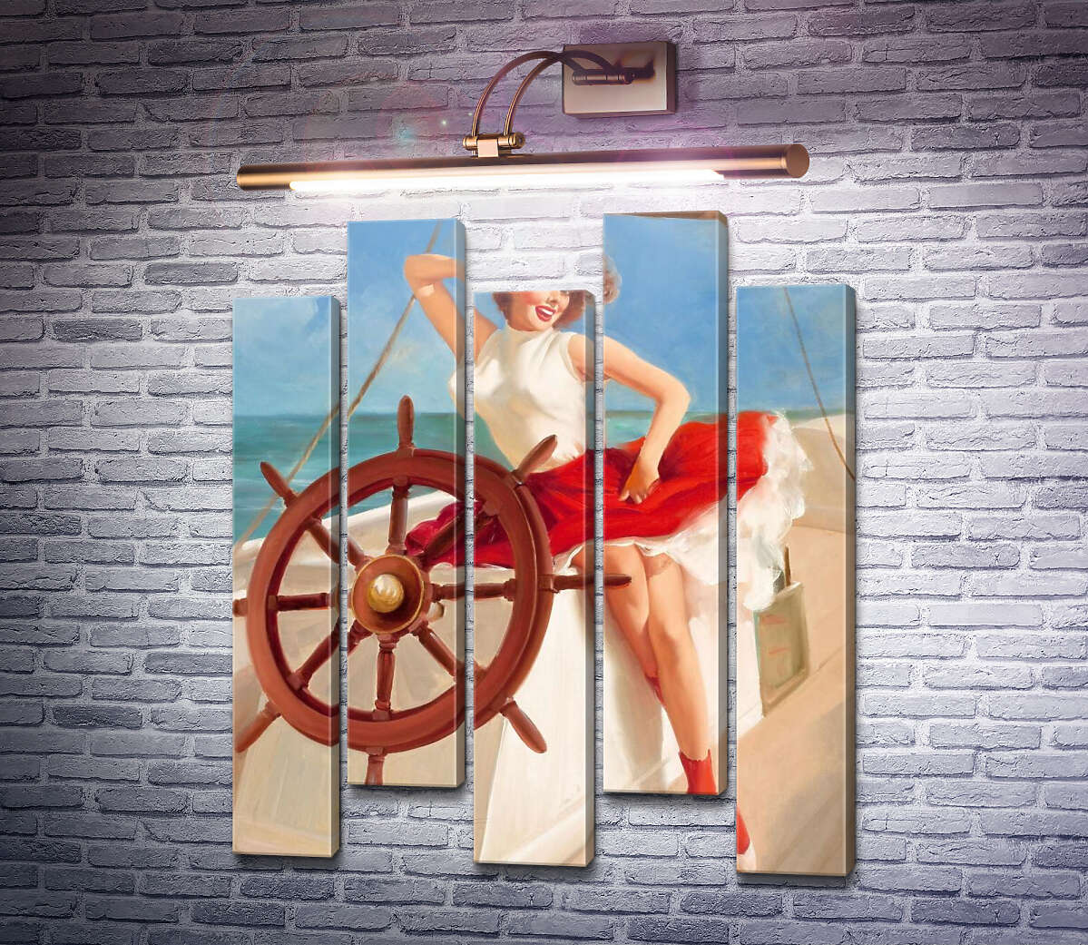 Модульна картина Морячка (Модуль №30) Джил Елвгрен (Gil Elvgren)