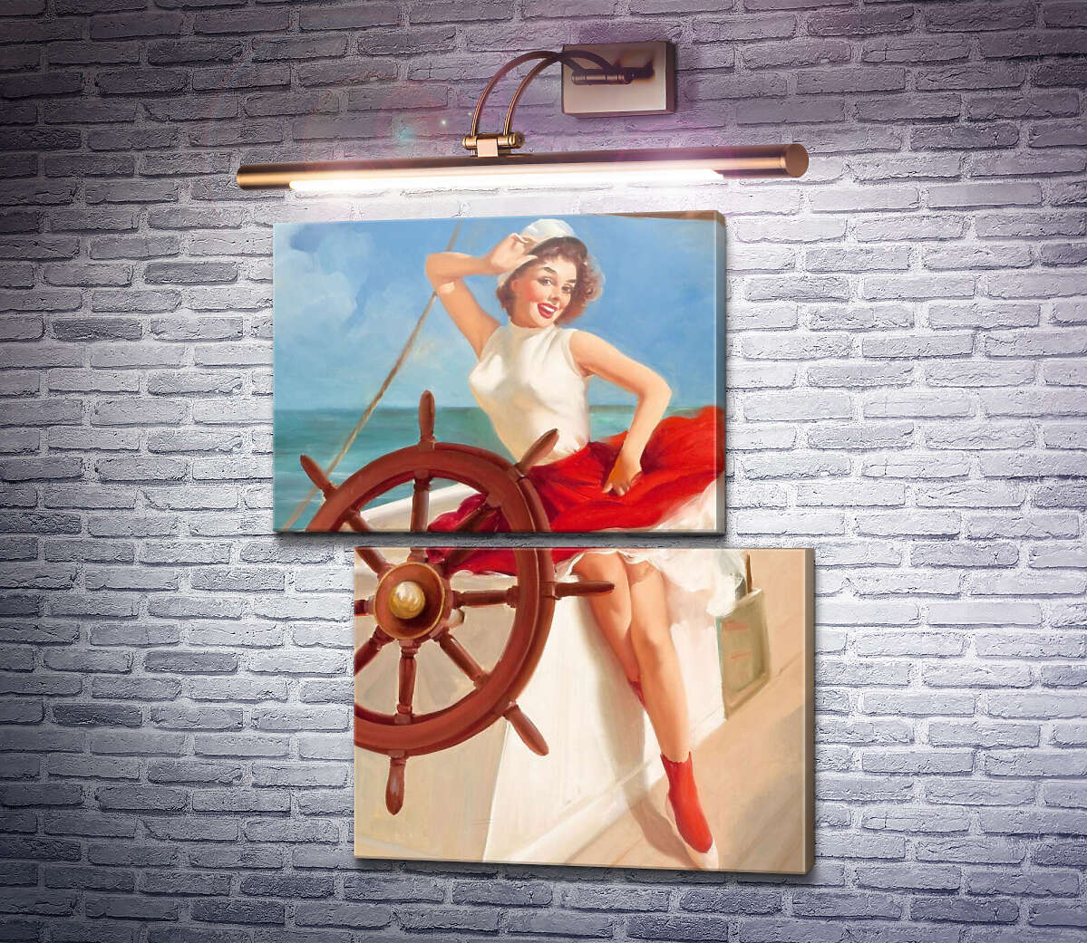 Модульна картина Морячка (Модуль №8) Джил Елвгрен (Gil Elvgren) Модульна картина Морячка (Модуль №8) Джил Елвгрен (Gil Elvgren)