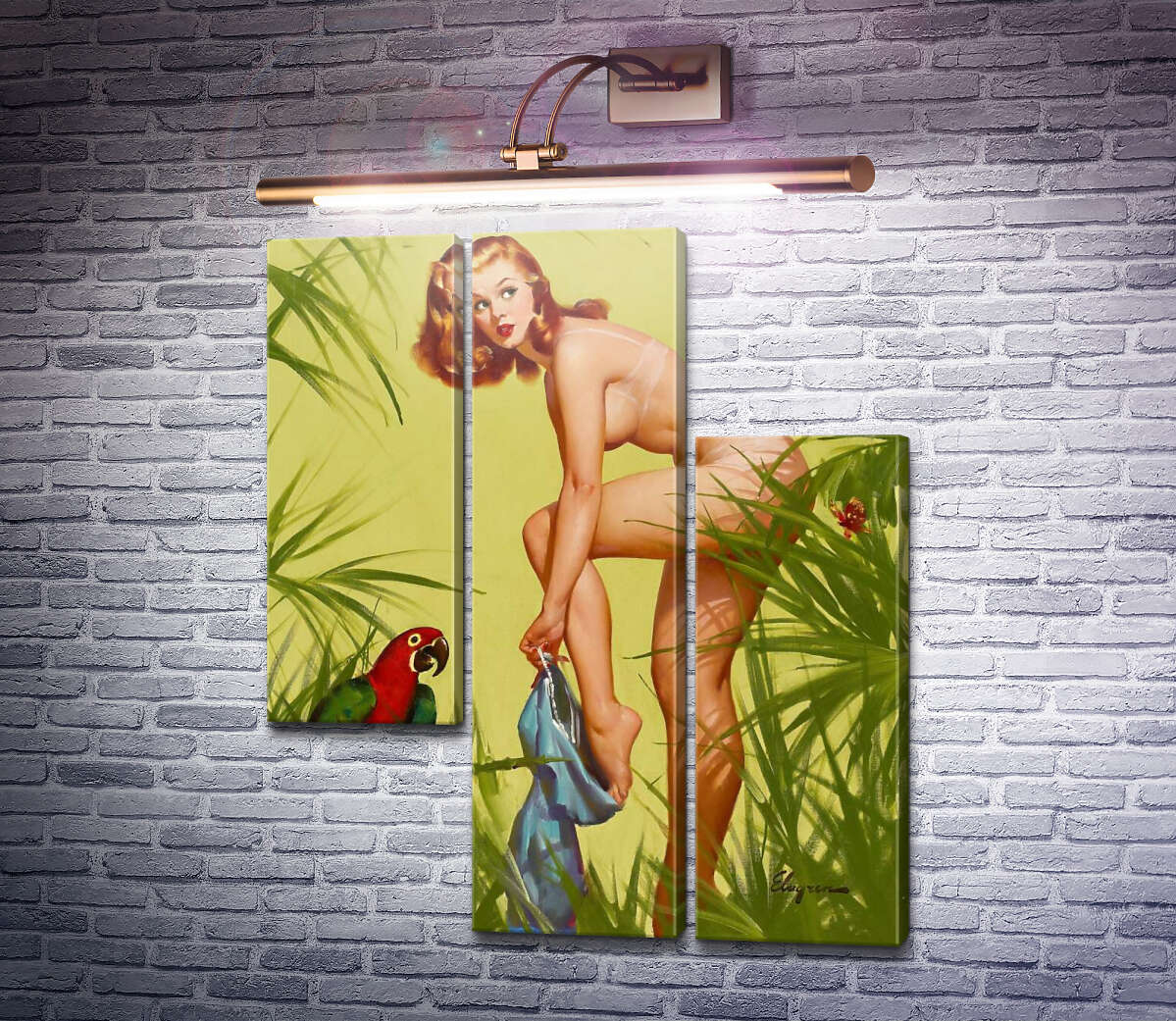 Модульная картина Обнаженная натура (Модуль №13) Джил Элвгрен (Gil Elvgren) Модульная картина Обнаженная натура (Модуль №13) Джил Элвгрен (Gil Elvgren)