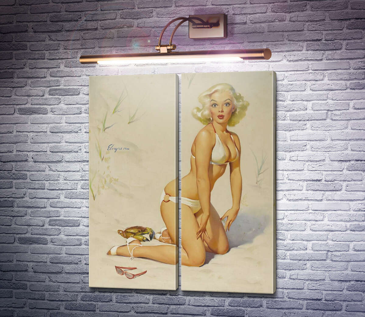 Модульная картина Тревога (Модуль №6) Джил Элвгрен (Gil Elvgren) Модульная картина Тревога (Модуль №6) Джил Элвгрен (Gil Elvgren)