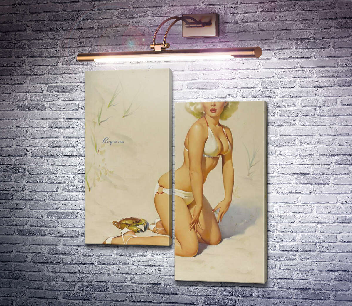 Модульна картина Тривога (Модуль №9) Джил Елвгрен (Gil Elvgren) Модульна картина Тривога (Модуль №9) Джил Елвгрен (Gil Elvgren)