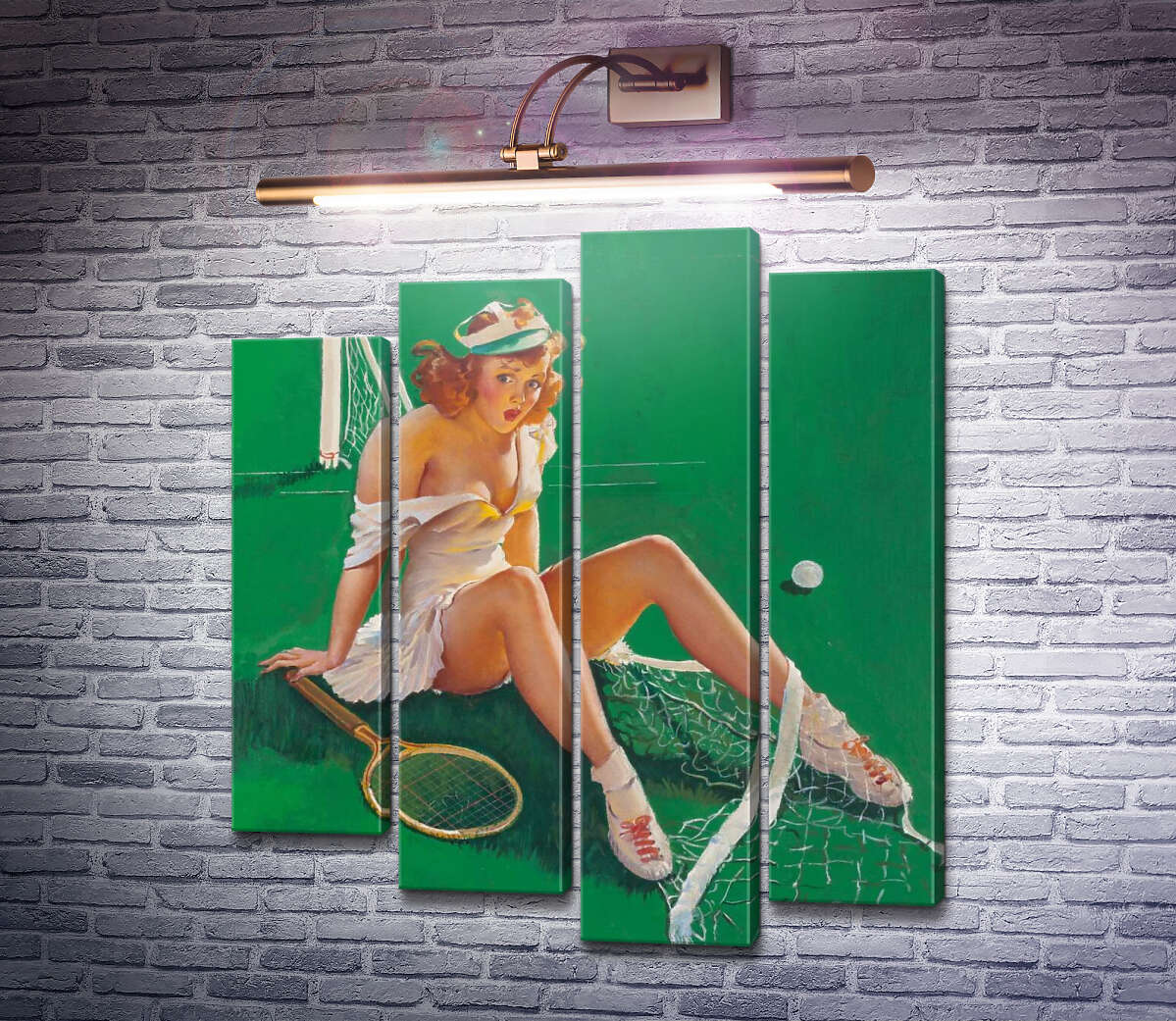 Модульная картина Неудача (Модуль №3) Джил Элвгрен (Gil Elvgren)