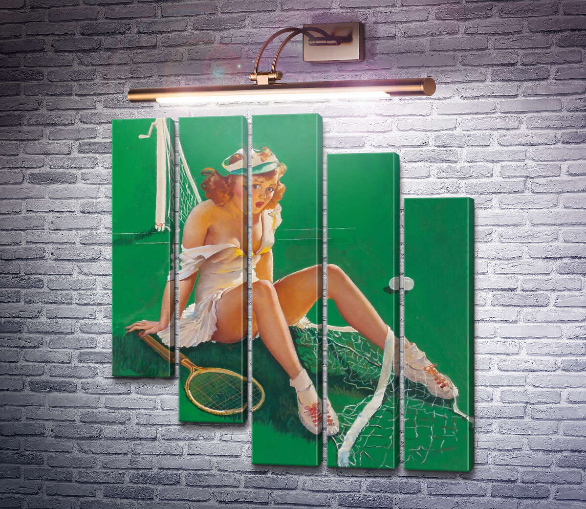 Модульна картина Невдача (Модуль №28) Джил Елвгрен (Gil Elvgren)
