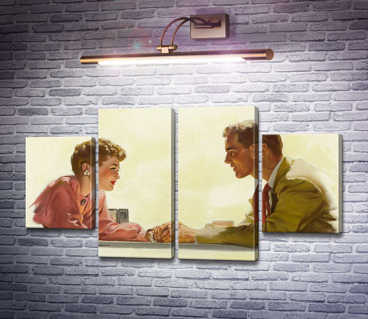 Модульна картина Побачення (Модуль №20) Джил Елвгрен (Gil Elvgren) Модульна картина Побачення (Модуль №20) Джил Елвгрен (Gil Elvgren)
