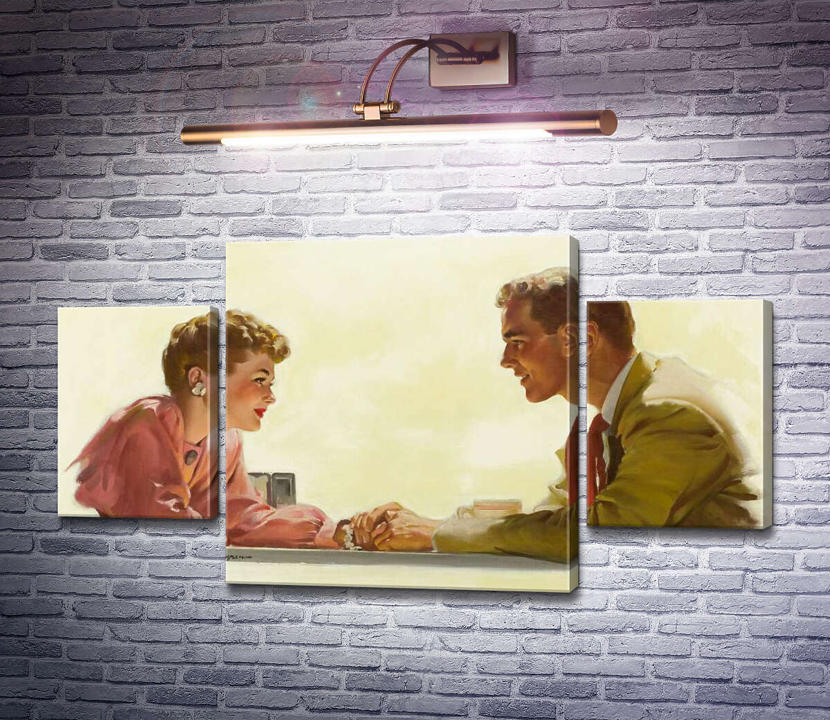 Модульна картина Побачення (Модуль №5) Джил Елвгрен (Gil Elvgren) Модульна картина Побачення (Модуль №5) Джил Елвгрен (Gil Elvgren)