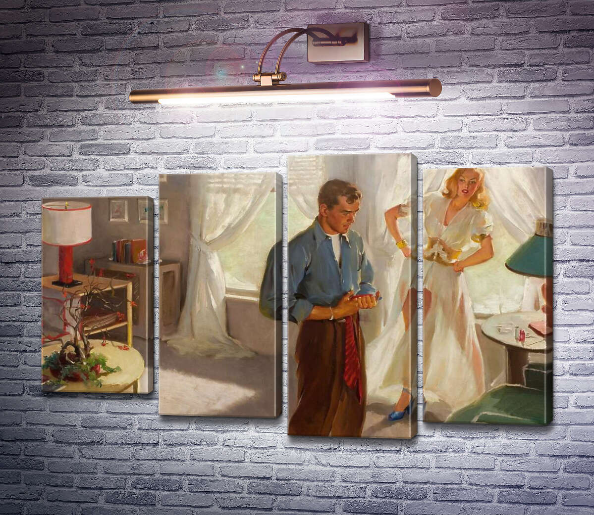 Модульна картина Тридоларова купюра (Модуль №3) Джил Елвгрен (Gil Elvgren) Модульна картина Тридоларова купюра (Модуль №3) Джил Елвгрен (Gil Elvgren)