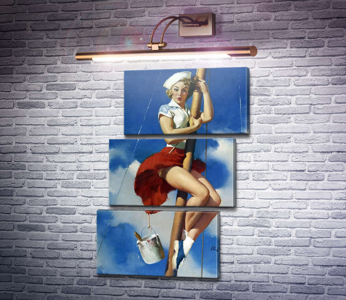 Модульная картина Милашка на мачте (Модуль №17) Джил Элвгрен (Gil Elvgren) Модульная картина Милашка на мачте (Модуль №17) Джил Элвгрен (Gil Elvgren)