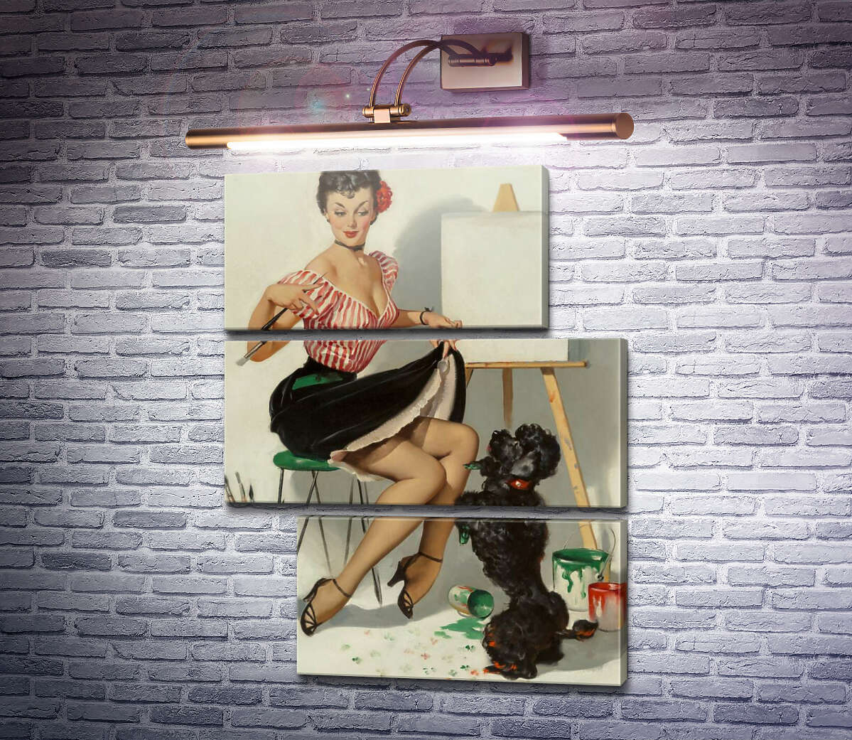Модульная картина Помощник (Модуль №16) Джил Элвгрен (Gil Elvgren) Модульная картина Помощник (Модуль №16) Джил Элвгрен (Gil Elvgren)