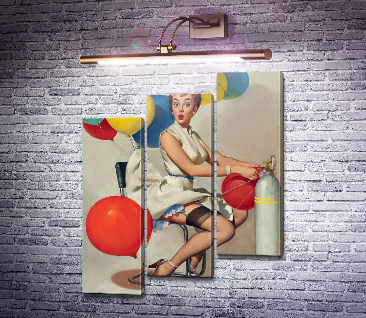 Модульная картина Взлет (Модуль №14) Джил Элвгрен (Gil Elvgren) Модульная картина Взлет (Модуль №14) Джил Элвгрен (Gil Elvgren)