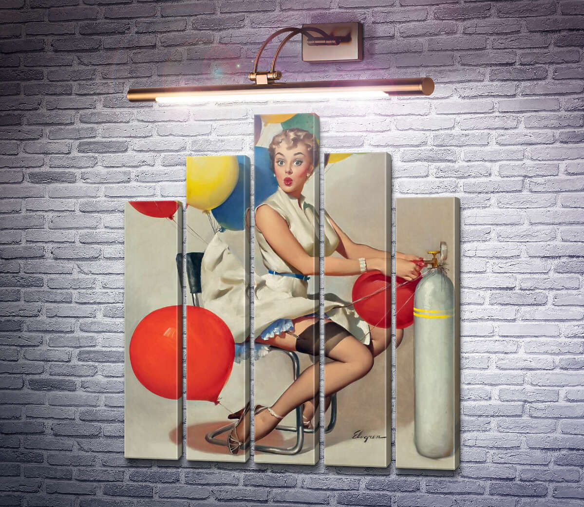 Модульная картина Взлет (Модуль №29) Джил Элвгрен (Gil Elvgren) Модульная картина Взлет (Модуль №29) Джил Элвгрен (Gil Elvgren)