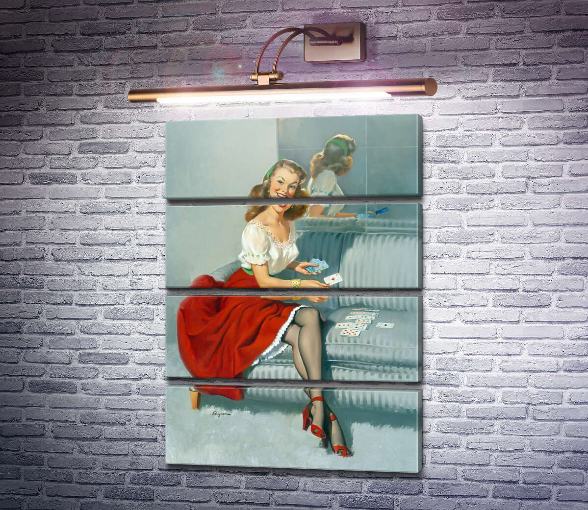 Модульная картина Туз червей (Модуль №22) Джил Элвгрен (Gil Elvgren) Модульная картина Туз червей (Модуль №22) Джил Элвгрен (Gil Elvgren)