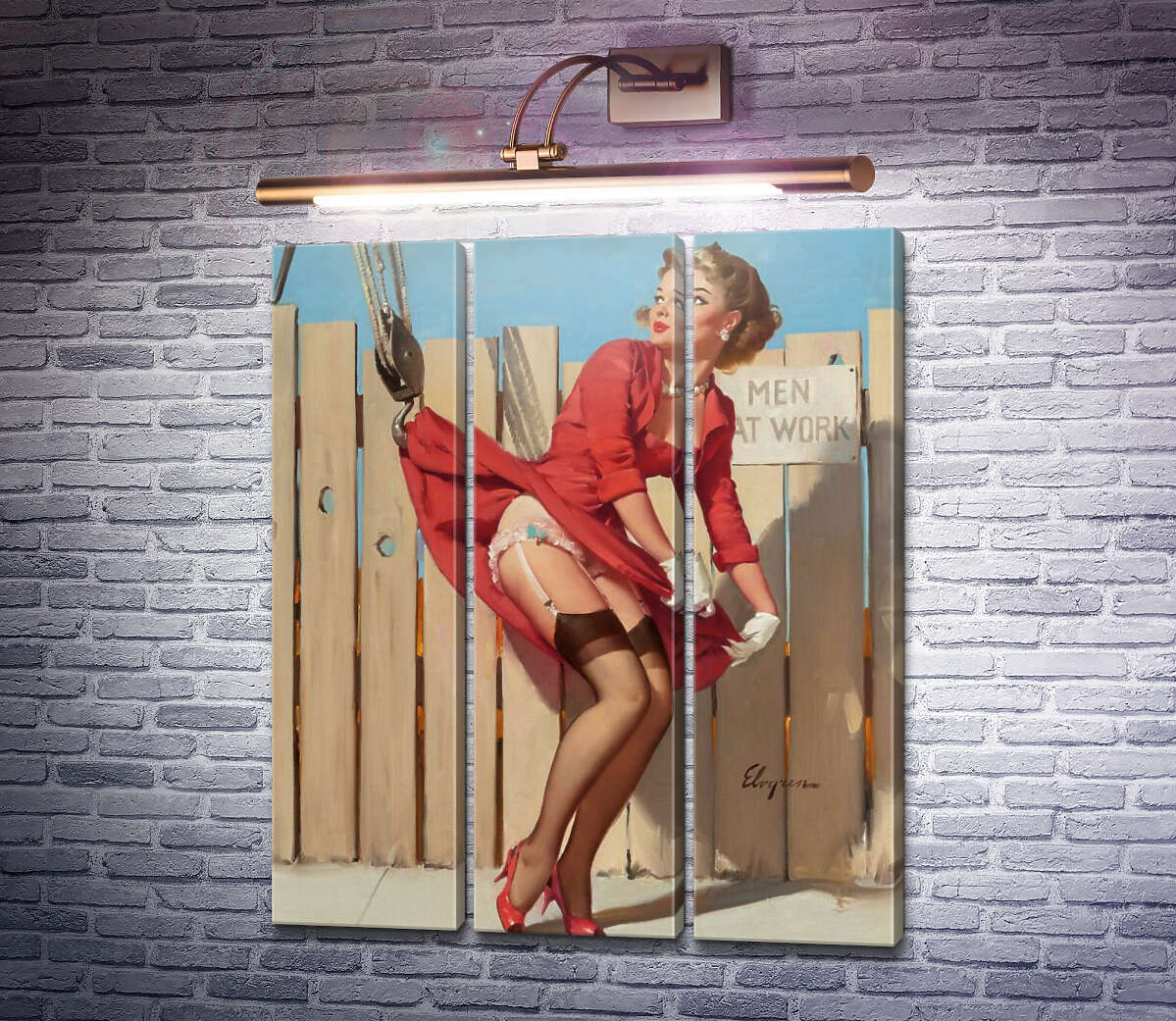Модульна картина Хороший улов (Модуль №2) Джил Елвгрен (Gil Elvgren) Модульна картина Хороший улов (Модуль №2) Джил Елвгрен (Gil Elvgren)