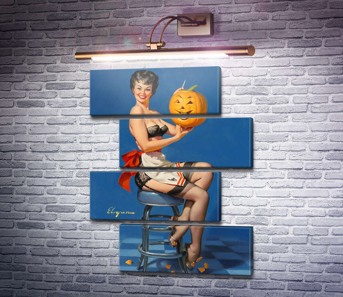 Модульная картина Улыбки (Модуль №23) Джил Элвгрен (Gil Elvgren) Модульная картина Улыбки (Модуль №23) Джил Элвгрен (Gil Elvgren)