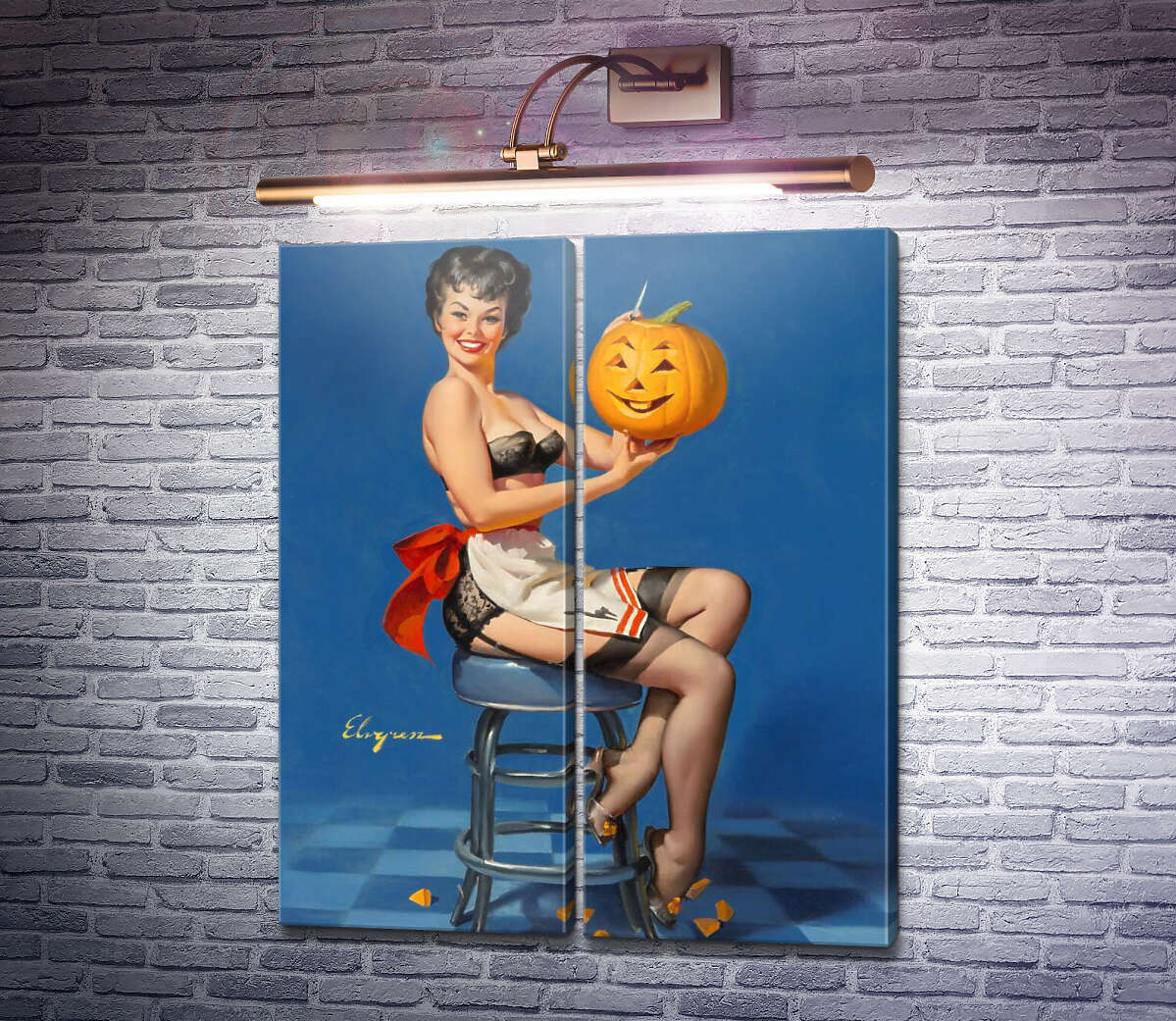 Модульная картина Улыбки (Модуль №6) Джил Элвгрен (Gil Elvgren) Модульная картина Улыбки (Модуль №6) Джил Элвгрен (Gil Elvgren)