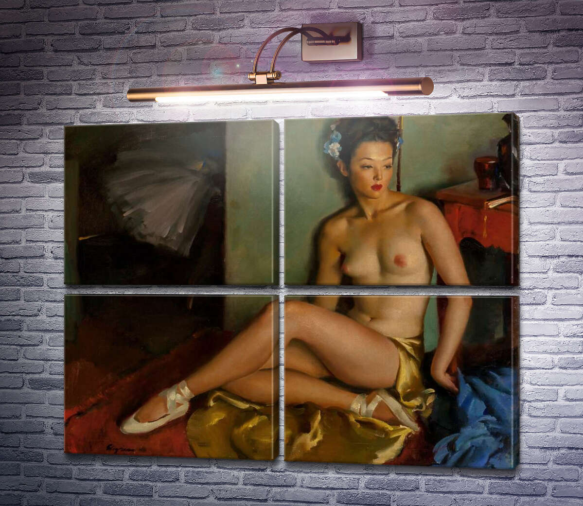 Модульная картина Балерина (Модуль №25) Джил Элвгрен (Gil Elvgren) Модульная картина Балерина (Модуль №25) Джил Элвгрен (Gil Elvgren)