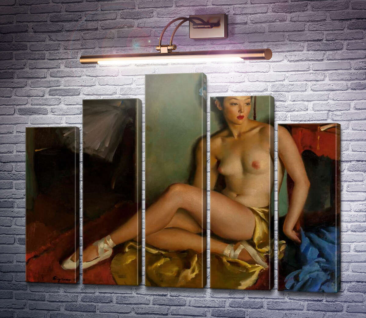 Модульная картина Балерина (Модуль №29) Джил Элвгрен (Gil Elvgren) Модульная картина Балерина (Модуль №29) Джил Элвгрен (Gil Elvgren)
