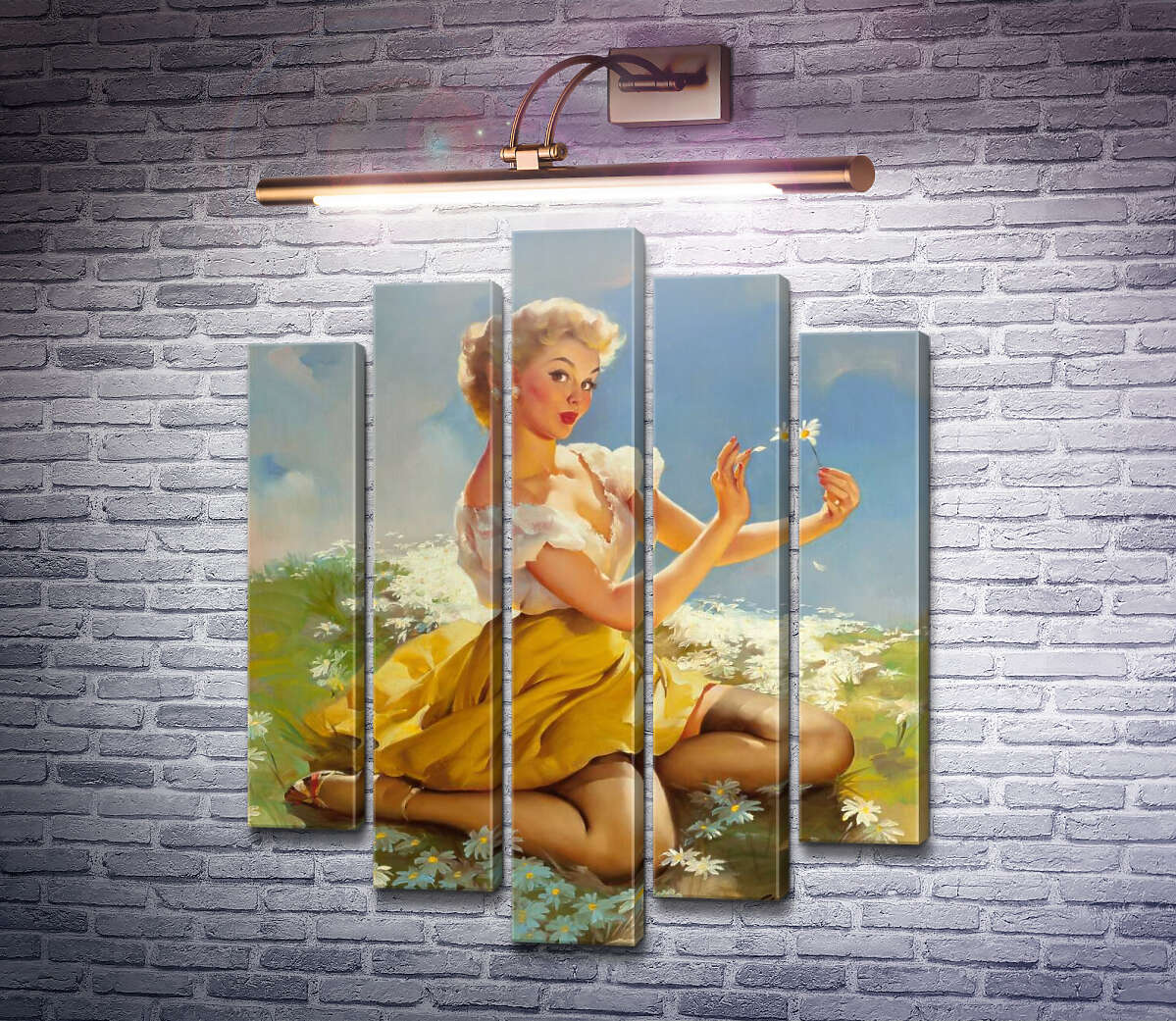 Модульна картина Любить - не любить (Модуль №4) Джил Елвгрен (Gil Elvgren) Модульна картина Любить - не любить (Модуль №4) Джил Елвгрен (Gil Elvgren)