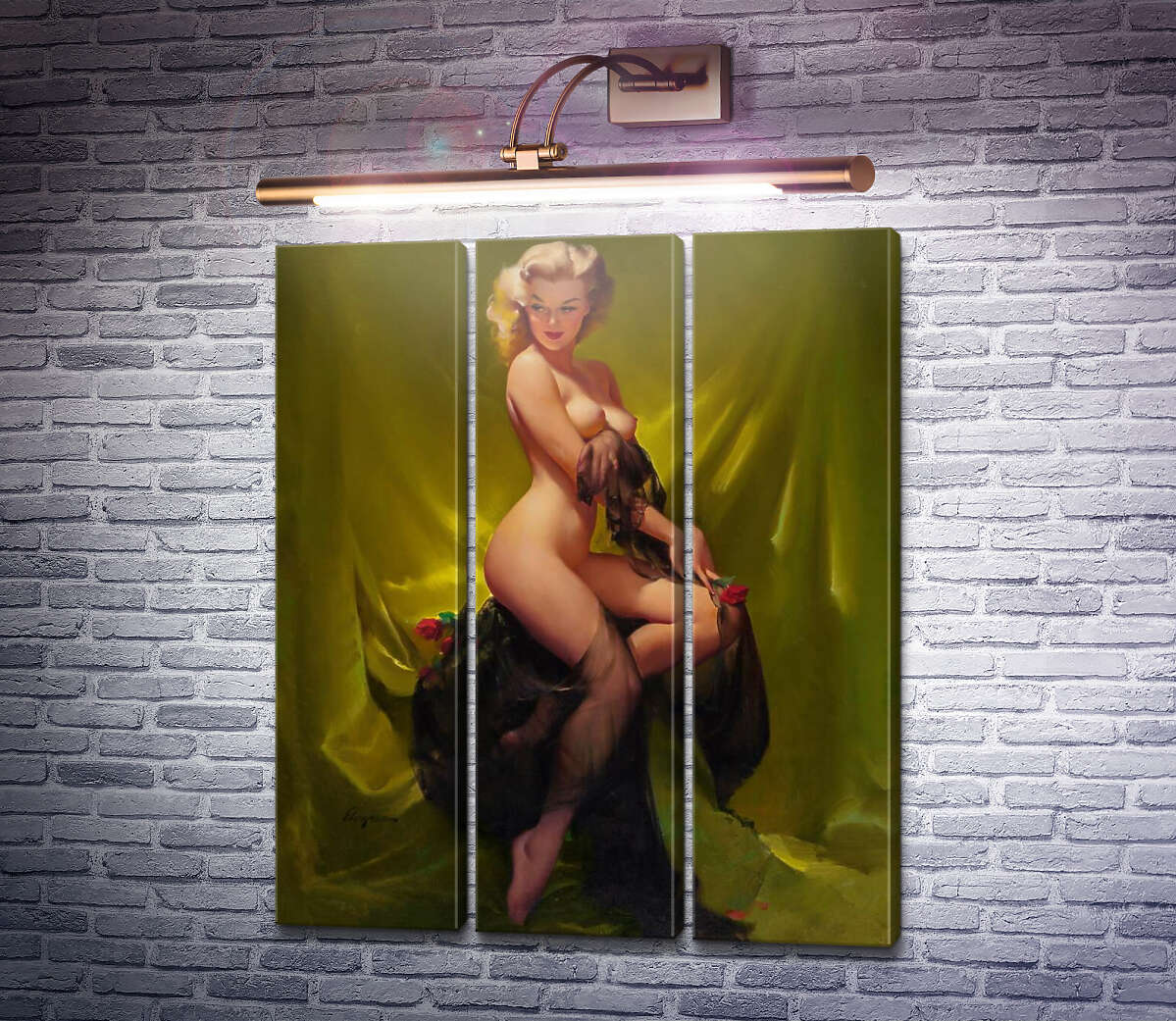 Модульна картина Золота краса (Модуль №2) Джил Елвгрен (Gil Elvgren) Модульна картина Золота краса (Модуль №2) Джил Елвгрен (Gil Elvgren)