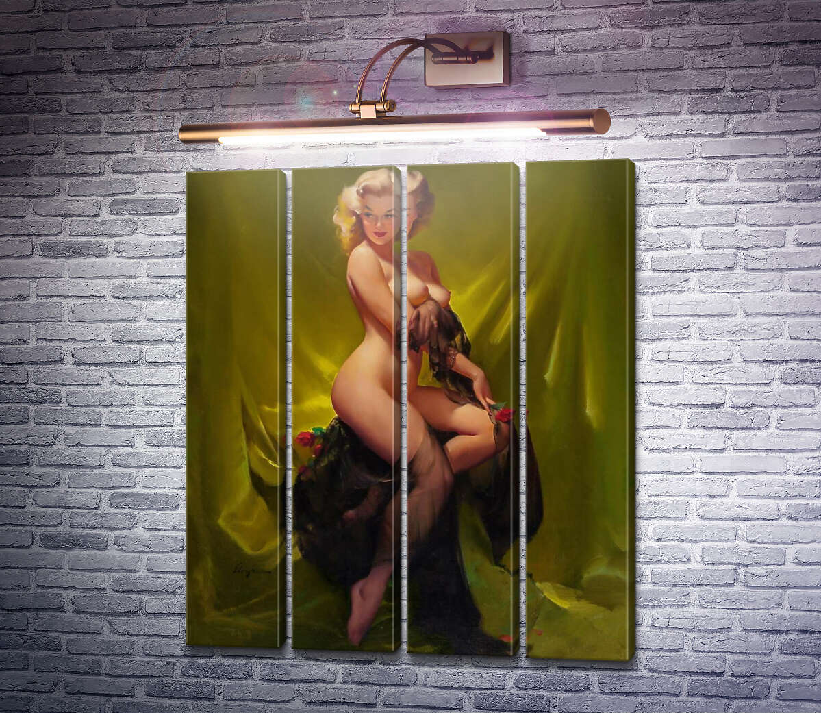 Модульна картина Золота краса (Модуль №24) Джил Елвгрен (Gil Elvgren) Модульна картина Золота краса (Модуль №24) Джил Елвгрен (Gil Elvgren)