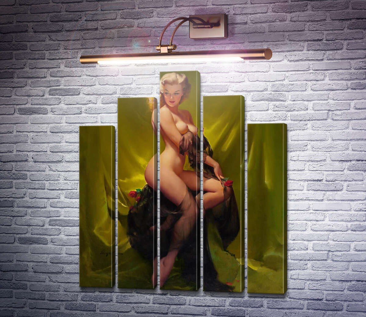 Модульна картина Золота краса (Модуль №29) Джил Елвгрен (Gil Elvgren) Модульна картина Золота краса (Модуль №29) Джил Елвгрен (Gil Elvgren)