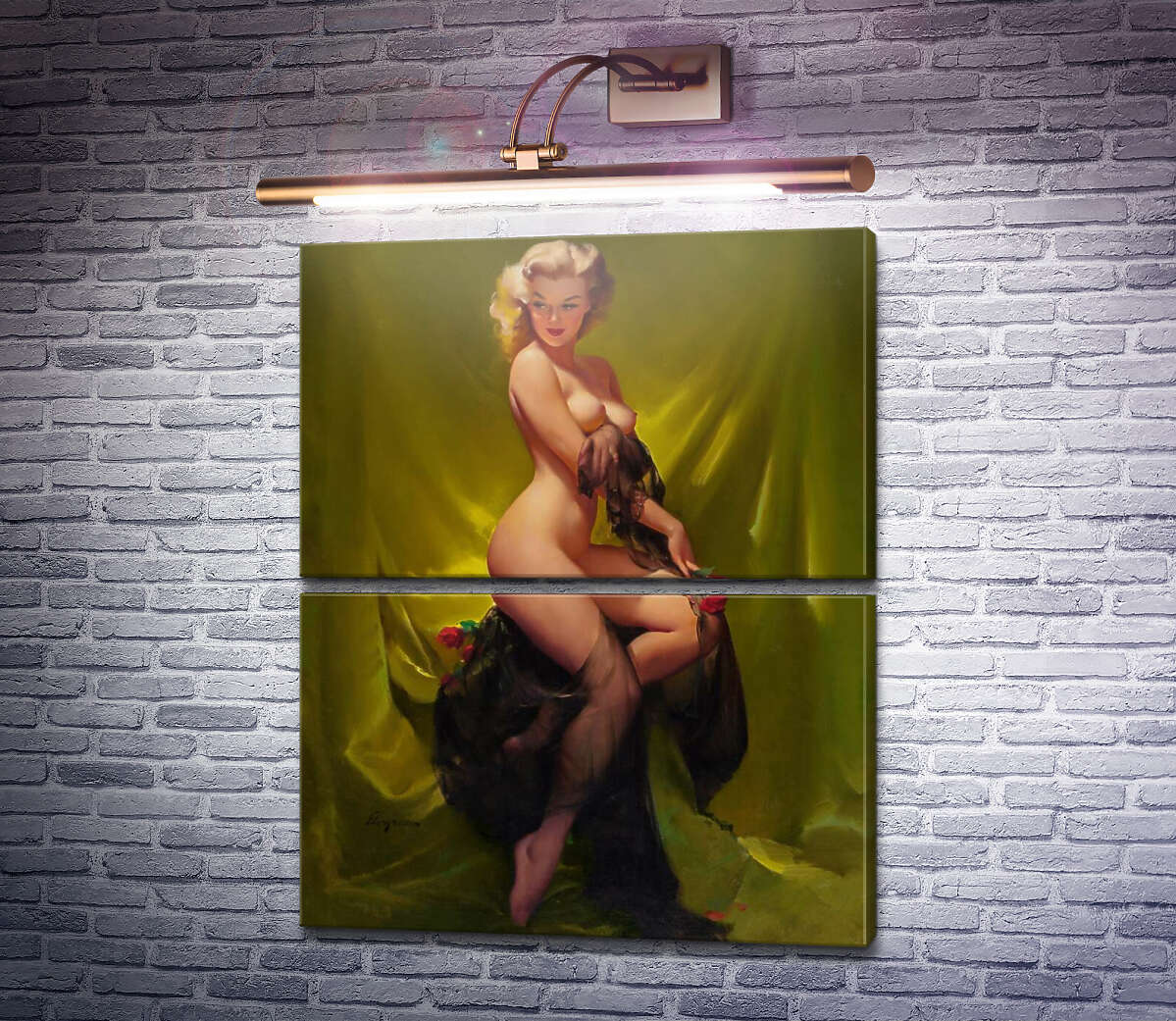 Модульна картина Золота краса (Модуль №7) Джил Елвгрен (Gil Elvgren) Модульна картина Золота краса (Модуль №7) Джил Елвгрен (Gil Elvgren)