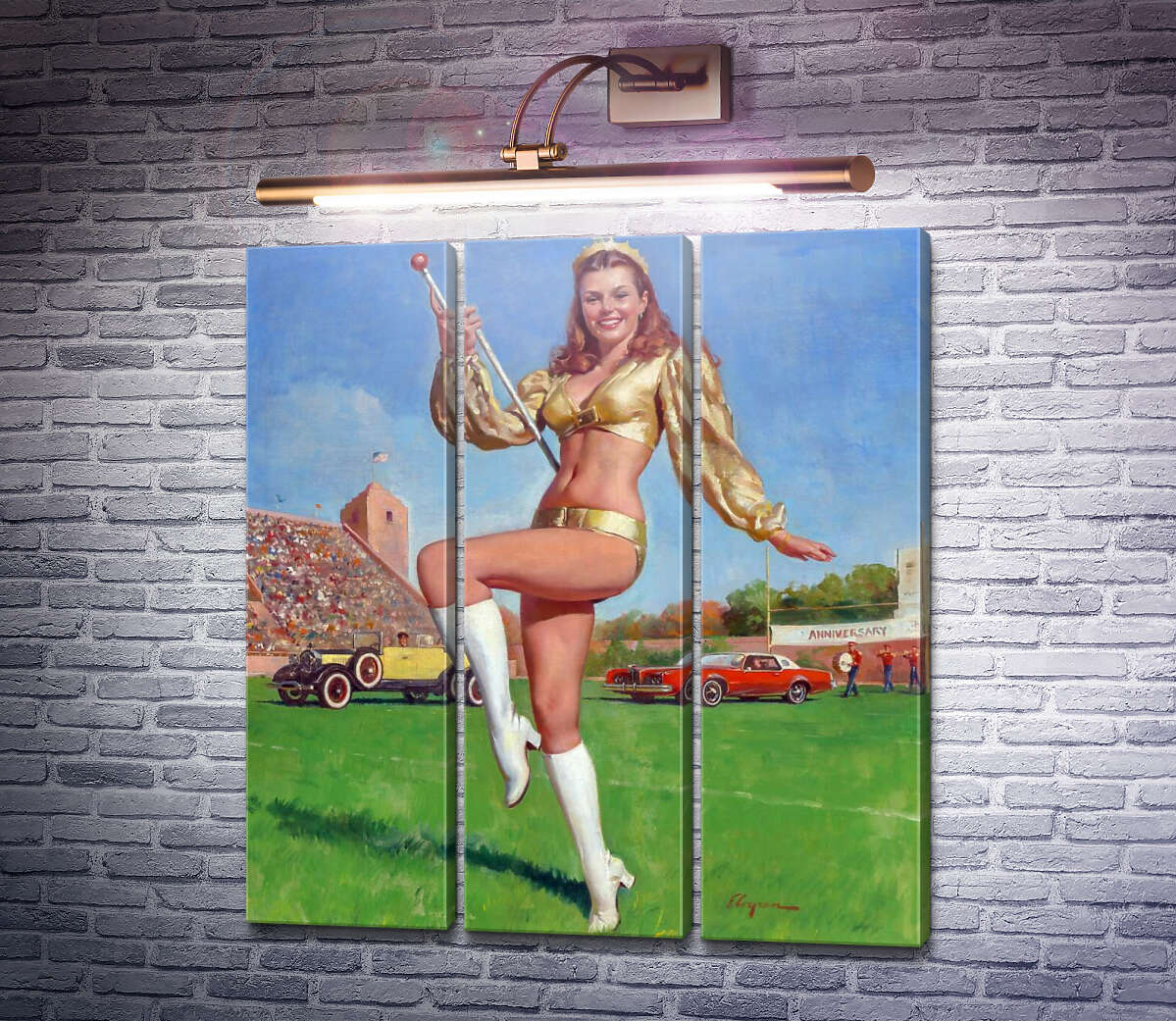 Модульна картина Домашня королева (Модуль №2) Джил Елвгрен (Gil Elvgren) Модульна картина Домашня королева (Модуль №2) Джил Елвгрен (Gil Elvgren)