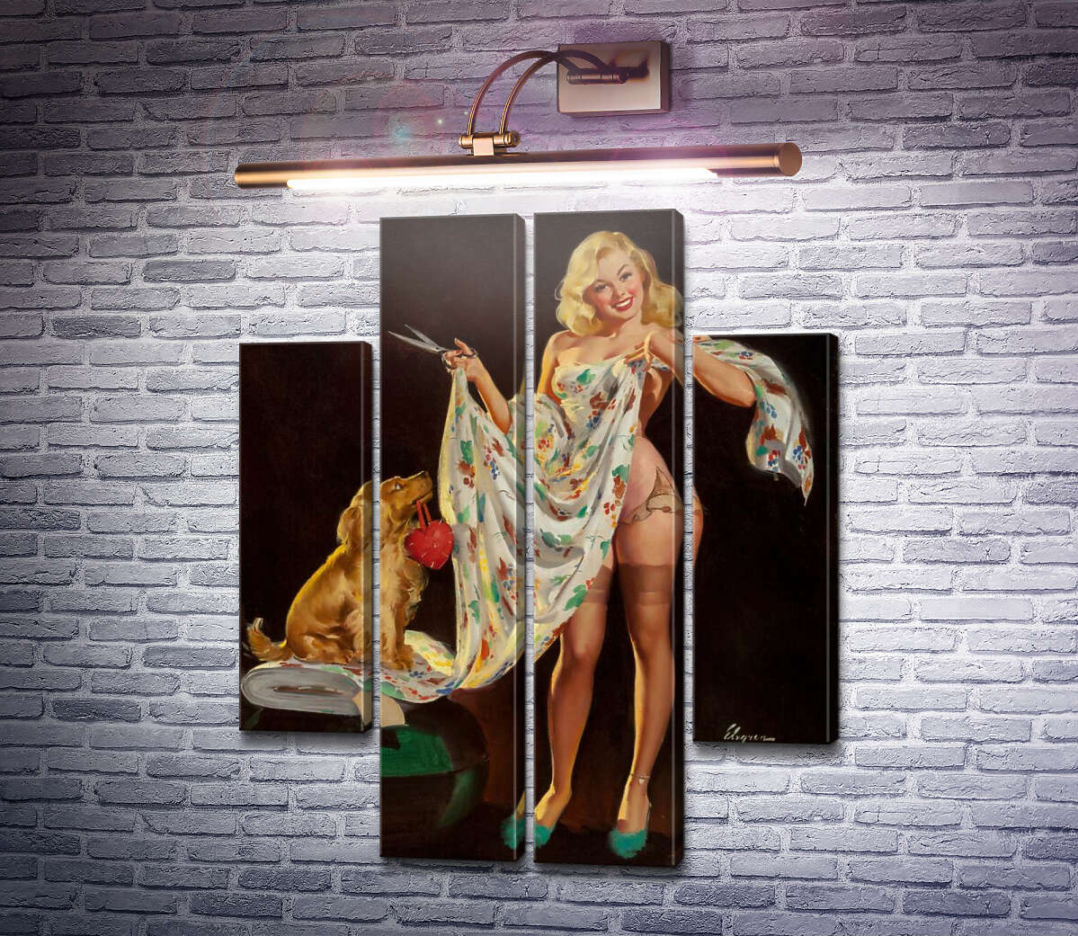 Модульная картина Модистка (Модуль №20) Джил Элвгрен (Gil Elvgren) Модульная картина Модистка (Модуль №20) Джил Элвгрен (Gil Elvgren)