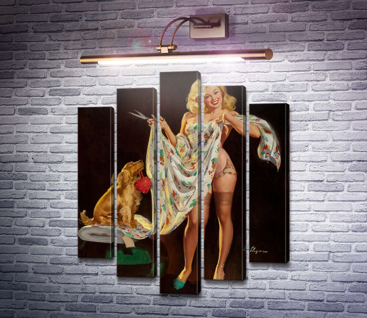 Модульная картина Модистка (Модуль №4) Джил Элвгрен (Gil Elvgren) Модульная картина Модистка (Модуль №4) Джил Элвгрен (Gil Elvgren)