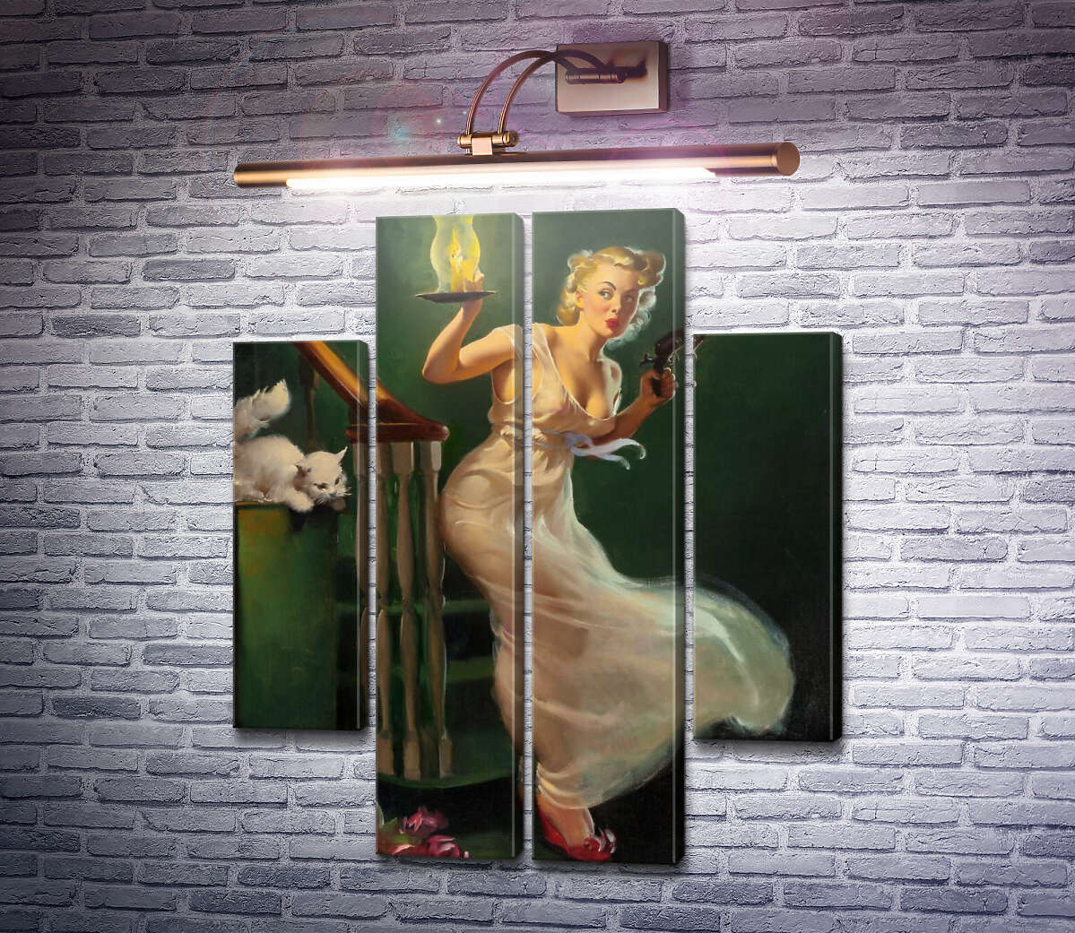 Модульна картина У пошуках пригод (Модуль №20) Джил Елвгрен (Gil Elvgren)