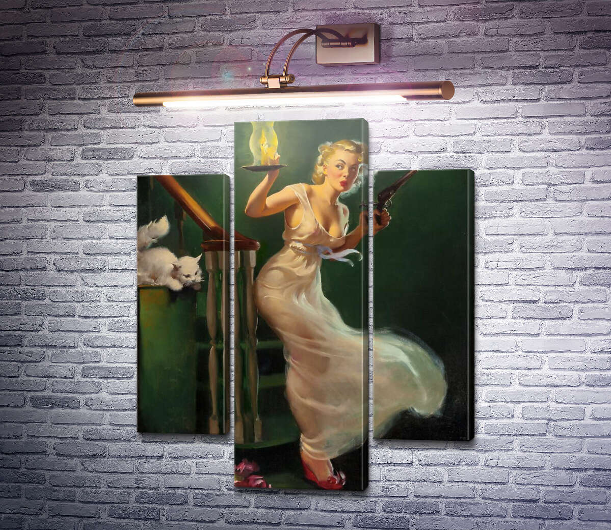 Модульна картина У пошуках пригод (Модуль №10) Джил Елвгрен (Gil Elvgren)
