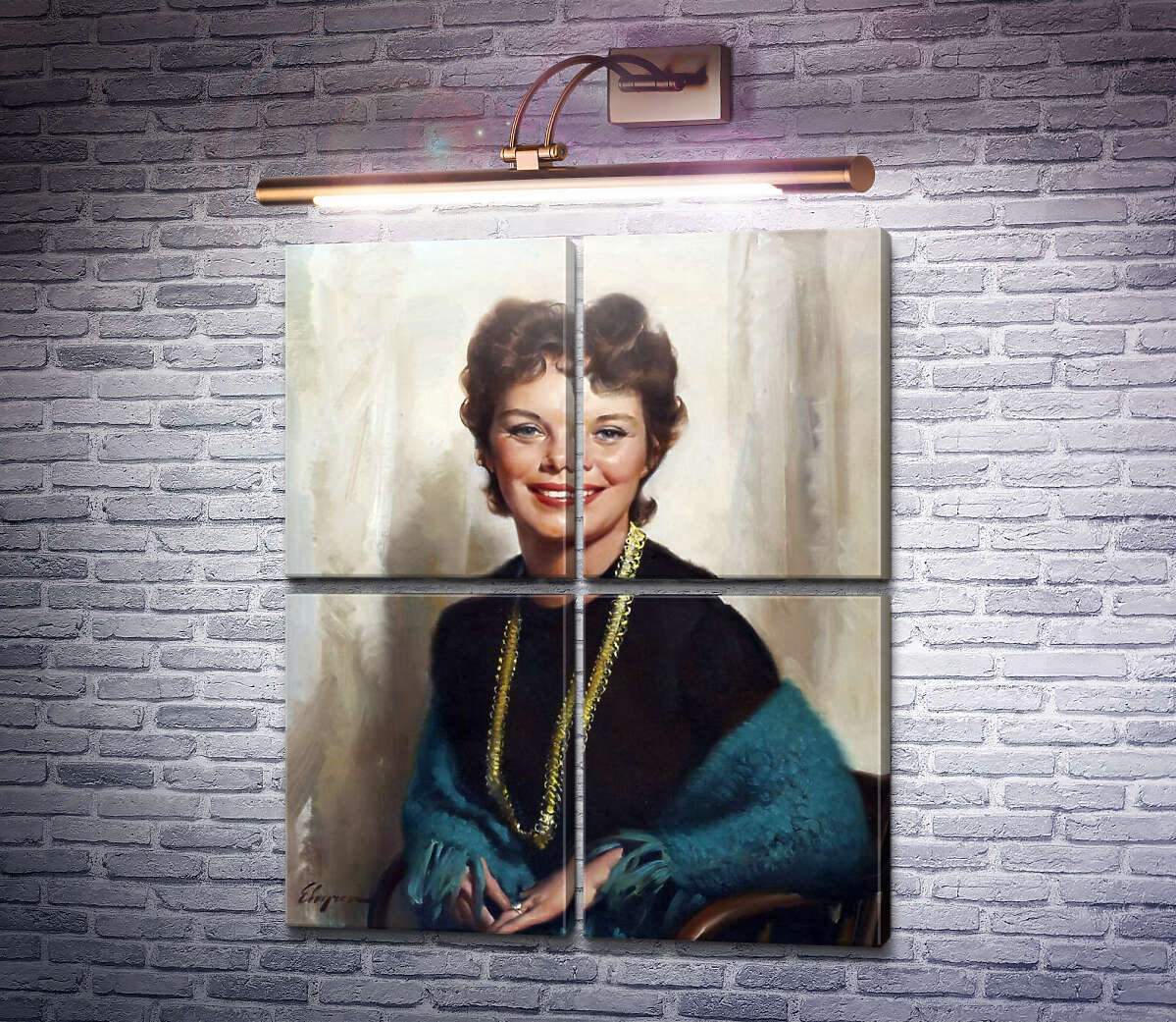 Модульная картина Марджори (Модуль №25) Джил Элвгрен (Gil Elvgren)