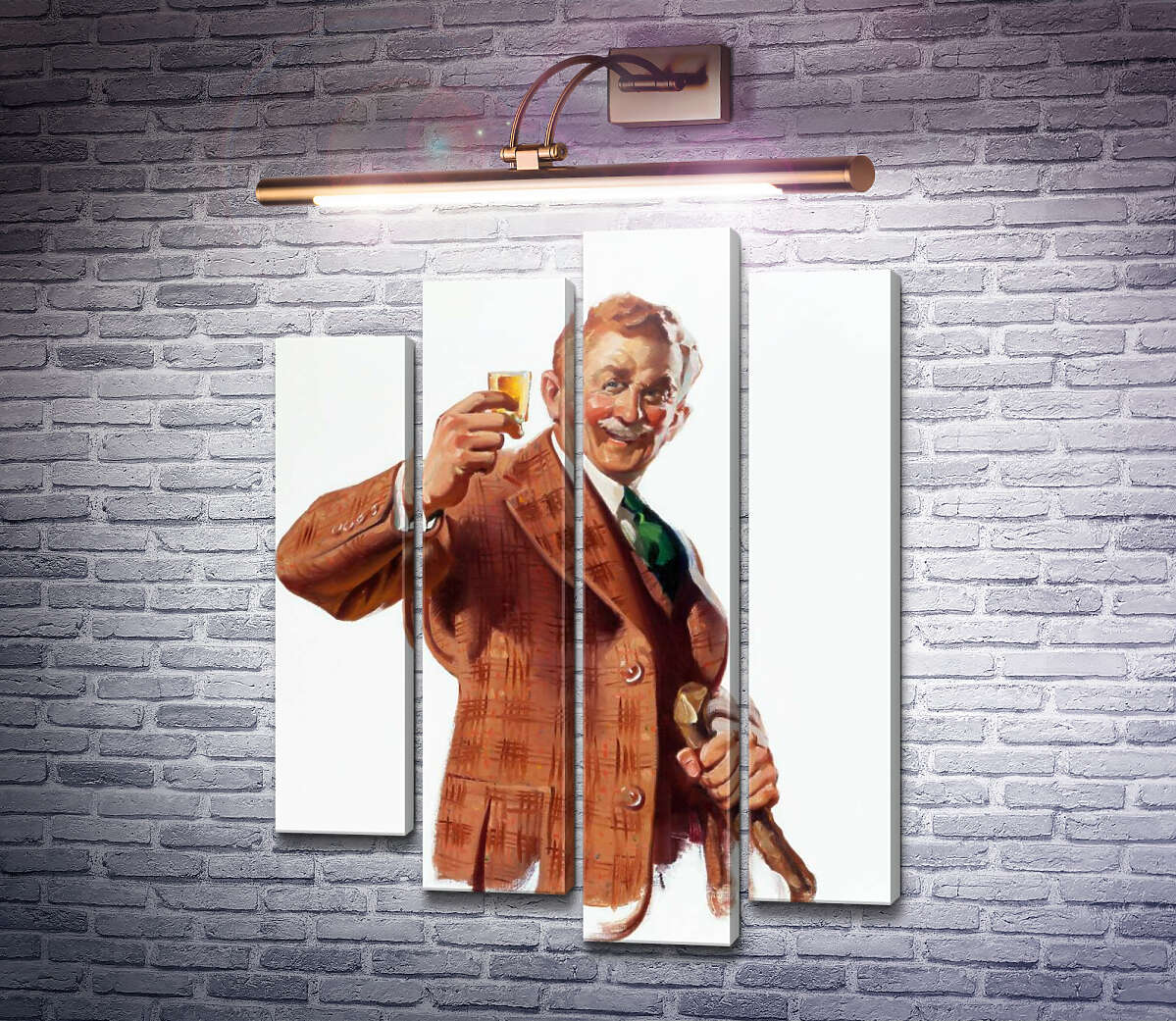 Модульна картина Маттінглі (Модуль №3) Джил Елвгрен (Gil Elvgren)