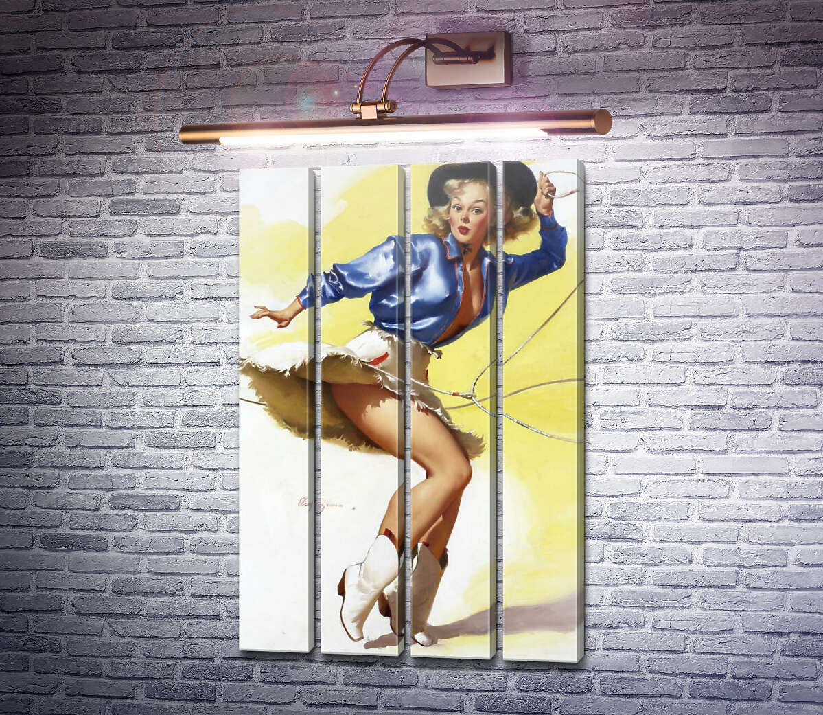 Модульная картина На цыпочках (Модуль №24) Джил Элвгрен (Gil Elvgren) Модульная картина На цыпочках (Модуль №24) Джил Элвгрен (Gil Elvgren)