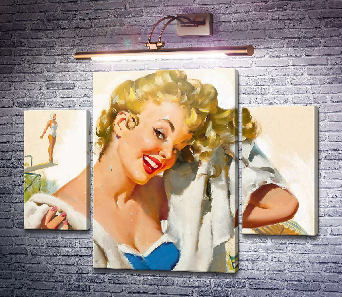 Модульна картина Розваги в басейні (Модуль №5) Джил Елвгрен (Gil Elvgren) Модульна картина Розваги в басейні (Модуль №5) Джил Елвгрен (Gil Elvgren)