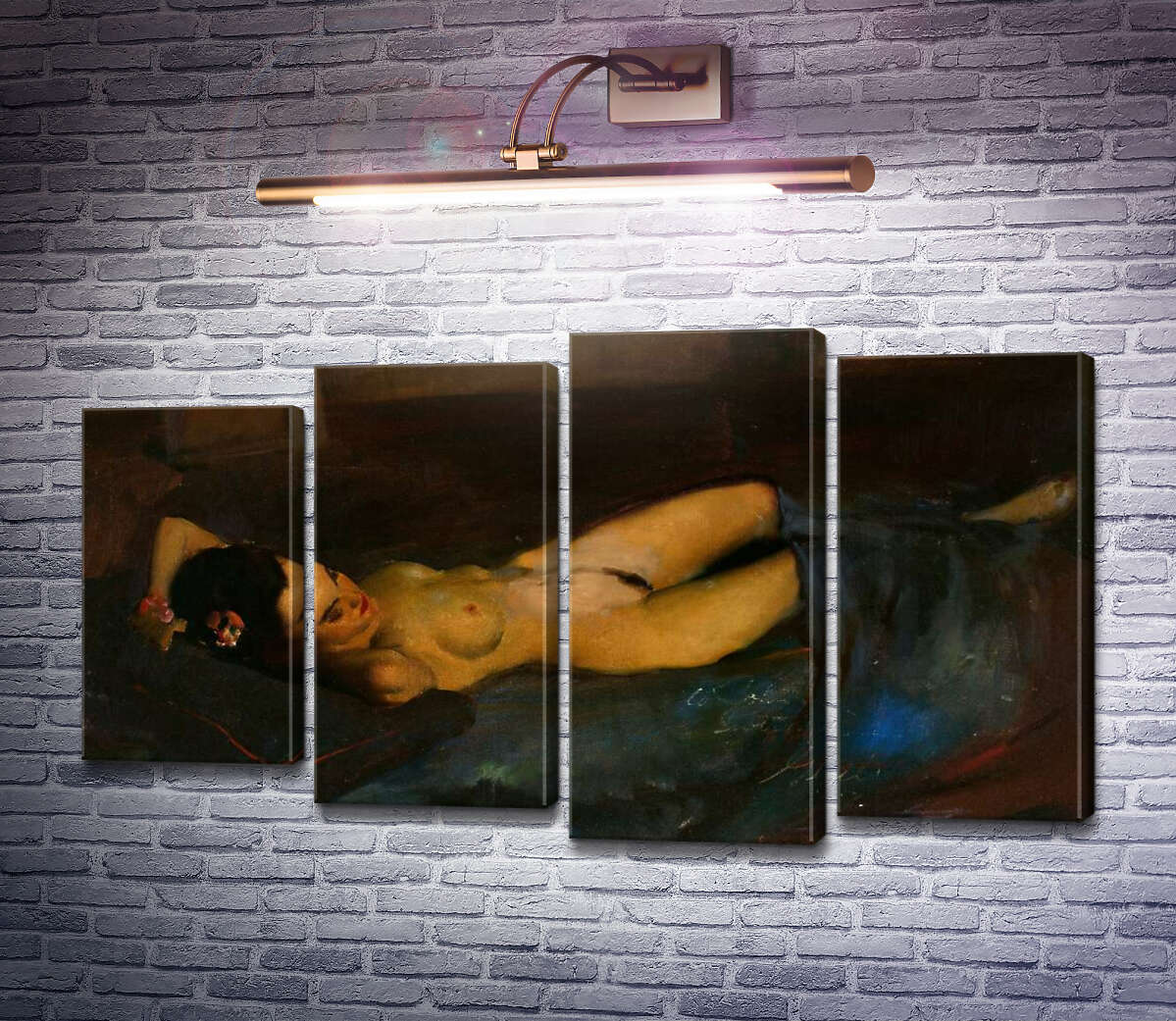 Модульна картина Лежача оголена (Модуль №3) Джил Елвгрен (Gil Elvgren) Модульна картина Лежача оголена (Модуль №3) Джил Елвгрен (Gil Elvgren)
