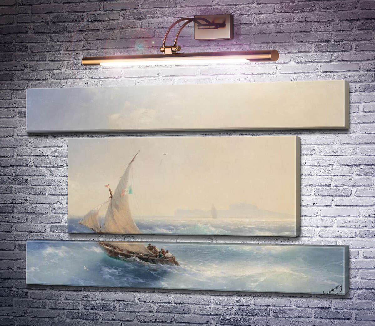 Модульная картина Спасение на море (Модуль №18) Иван Айвазовский Модульная картина Спасение на море (Модуль №18) Иван Айвазовский
